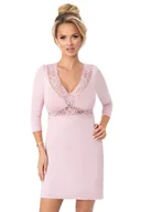 Bielizna nocna - Koszula nocna Margo pudrowy róż - miniaturka - grafika 1