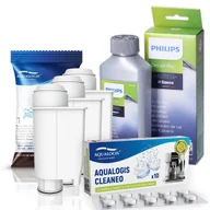 Akcesoria i części do ekspresów do kawy - Zestaw Do Saeco Philips, AL-Inte + 3 szt, Odkamieniacz CA6700/00 250ml,  Aqualogis Cleaneo - miniaturka - grafika 1