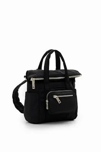 Desigual Women's BOLS_Basic MODULAR Voyage Accessories Nylon Across Body Bag, Black, czarny - Torebki damskie - miniaturka - grafika 1