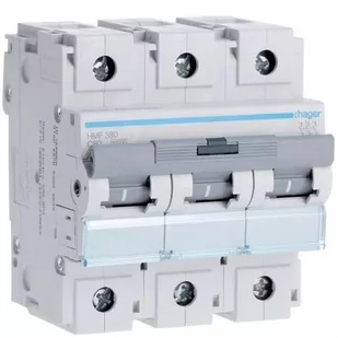 Hager Wyłącznik nadprądowy HMF 3P C80 10kA HMF380 - Bezpieczniki elektryczne - miniaturka - grafika 1