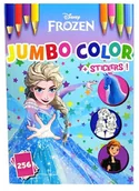 Kolorowanki, wyklejanki - Kolorowanka XXL Disney Kraina Lodu + naklejki. 256 obrazków. - miniaturka - grafika 1