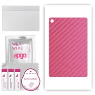 Akcesoria do tabletów i e-booków - folia naklejka skórka strukturalna na TYŁ do Samsung Galaxy Tab S9 FE - Carbon Różowy - apgo SKINS - miniaturka - grafika 1