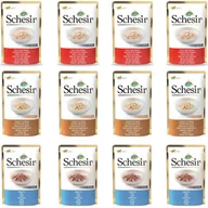 Mokra karma dla kotów - SCHESIR - MIX 3 smaków w saszetce dla kota 12 x 85g - miniaturka - grafika 1