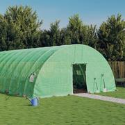 Szklarnie ogrodowe - vidaXL Szklarnia ze stalową ramą, zielona, 60 m², 10x6x2,85 m - miniaturka - grafika 1