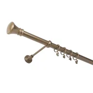 Karnisze - Karnisz pojedynczy 25 mm złoty antyk 200 cm Luxor żabka - miniaturka - grafika 1