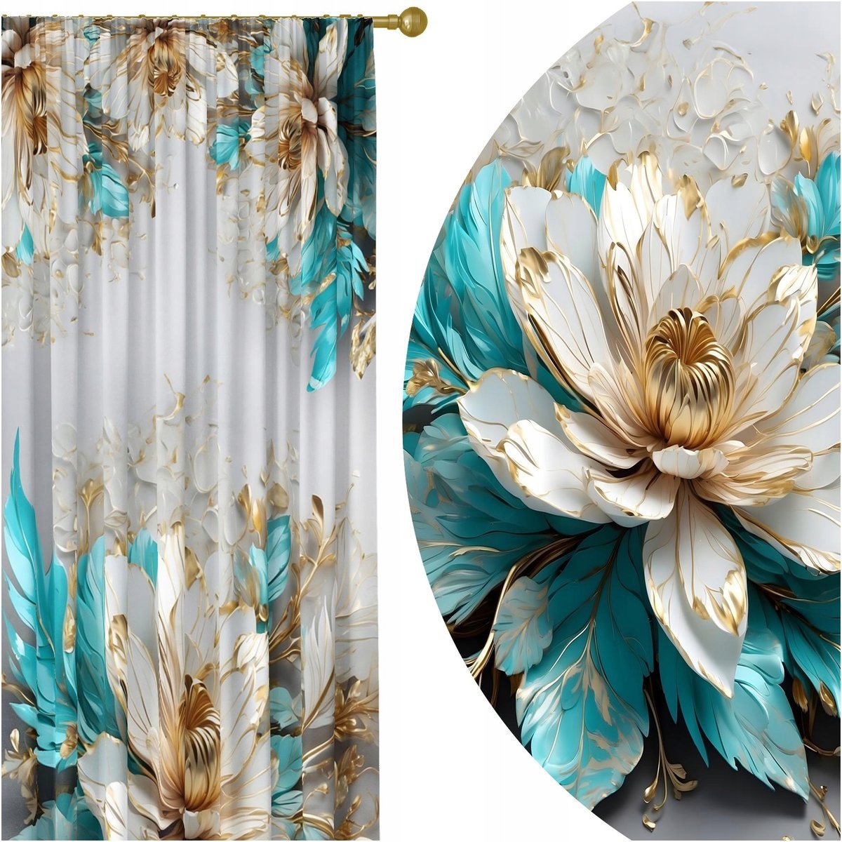 GOTOWE ZASŁONY NA ŻABKI 140x230 ZASŁONA NA TAŚMIE 248