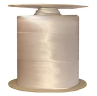 Akcesoria do wystroju okien - Lamówka satynowa 30 mm ( 1 mb ) BIAŁA - miniaturka - grafika 1