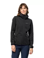 Kurtki damskie - Jack Wolfskin Damska kurtka z ochroną przed wiatrem, czarna, XS - miniaturka - grafika 1
