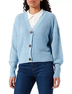 Swetry damskie - Vero Moda Kobiety Vmlea Ls V-Neck Cuff Cardigan Noos Kardigan, Blue Bell, XS - grafika 1