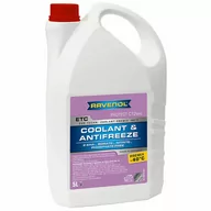 Płyny chłodnicze - RAVENOL ETC Coolant Antifreeze C12evo Premix 5L - fioletowy gotowy płyn do chłodnic (spełnia G13) - miniaturka - grafika 1