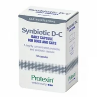 Suplementy i witaminy dla kotów - Protexin Synbiotic D-C Pies i Kot 50 kaps Probiotyk - miniaturka - grafika 1