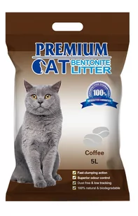 Premium Cat Żwirek Bentonitowy Zbrylający - Kawowy dla kota 5L - Żwirek dla kotów - miniaturka - grafika 1