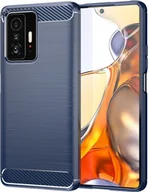 Etui i futerały do telefonów - König Design Etui kompatybilne z Xiaomi 11T Pro Plastikowe miękkie etui na telefon - Niebieskie etui na telefon komórkowy - miniaturka - grafika 1
