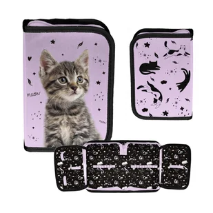 PIÓRNIK DWUKLAPKOWY CAT KOTEK KITTY PP25CE PASO - Piórniki - miniaturka - grafika 1