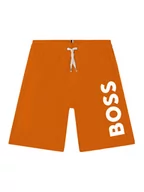 Kąpielówki dla chłopców - Boss Szorty kąpielowe J24846 S Pomarańczowy Regular Fit - miniaturka - grafika 1