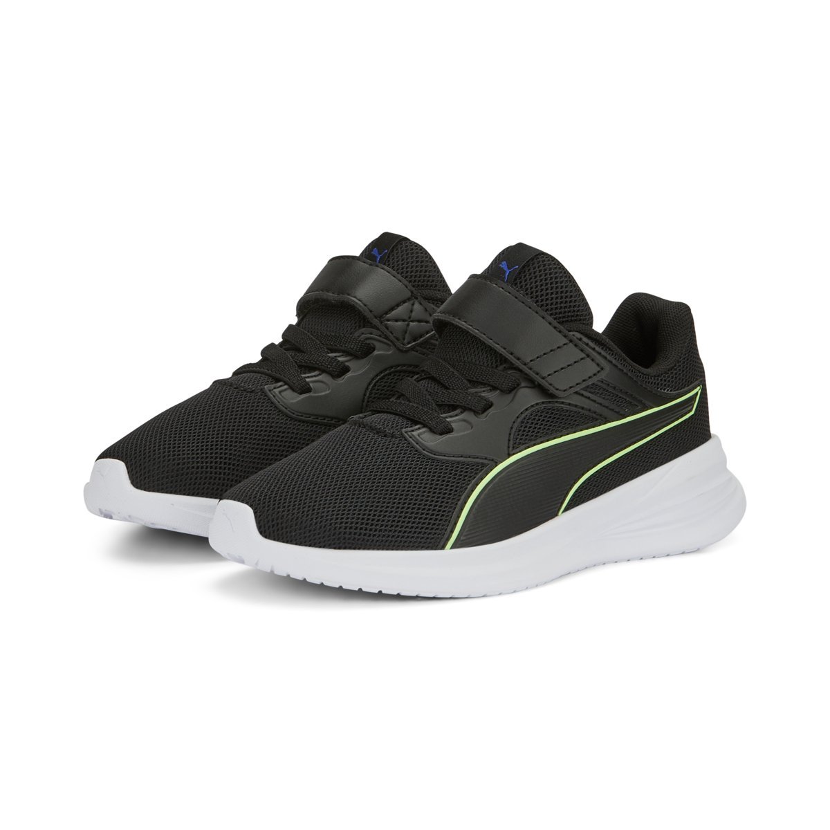 Buty dziecięce PUMA TRANSPORT AC+ PS PUMA BLACK-FIZZY LIME 27.5
