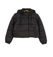 Kurtki damskie - Vans Kurtka Damska Hillgate Cropped Puffer Black VN000PK1BLK1 XS - miniaturka - grafika 1