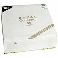 Pozostałe akcesoria barmańskie - Papstar 50 serwetek "Royal Collection" 1/4 składane 40 cm x 40 cm Biały "Casali" wesele urodziny zaręczyny Boże Narodzenie 84876 - miniaturka - grafika 1