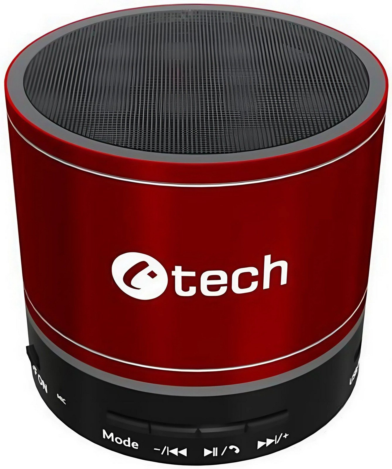 C-TECH repro SPK-08R, bluetooth, červená
