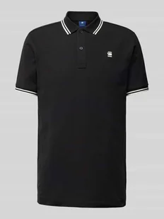 Koszulka polo o kroju slim fit z przedłużonym tyłem model ‘Dunda’ - Koszulki męskie - miniaturka - grafika 1