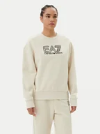 Bluzy damskie - EA7 Emporio Armani Bluza 7W000100 AF10377 U1079 Beżowy Loose Fit - miniaturka - grafika 1