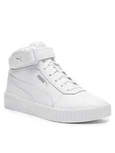 Puma Sneakersy Carina Mid Jr 38737602 Biały - Buty dla dziewczynek - miniaturka - grafika 1