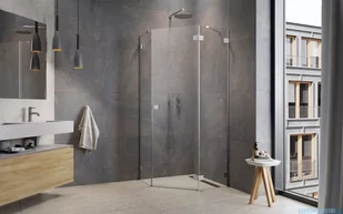 Radaway Essenza Pro Brushed Nickel Ptj kabina pięciokątna 90x90 prawa szczotkowany nikiel 10100000-91-01R/10100200-01-01 - Kabiny prysznicowe Radaway Essenza Pro Brushed Nickel Ptj kabina pięciokątna 90x90 prawa szczotkowany nikiel 10100000-91-01R/10100200-01-01 - Kabiny prysznicowe - miniaturka - grafika 4