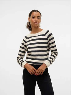 Vero Moda Sweter w kolorze biało-czarnym - Swetry damskie - miniaturka - grafika 1