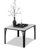 Ławy i stoliki kawowe - Industrialny stolik kawowy czarny + beton R6-P82 - miniaturka - grafika 1