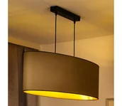 Lampy sufitowe - Duolla - Żyrandol na lince OVAL VEGAN 2xE27/15W/230V beżowy - miniaturka - grafika 1