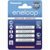 Akumulatory do aparatów dedykowane - Panasonic Eneloop R03 AAA 750mAh 4 szt. Box - miniaturka - grafika 1
