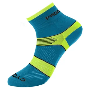 Skarpetki Progress Cycling 8CE Cycling Rozmiar skarpet: 43-47 / Kolor: niebieski/żółty - Skarpetki męskie - miniaturka - grafika 1