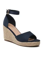 Espadryle damskie - Jenny Fairy Espadryle WFA1764-1A Granatowy - miniaturka - grafika 1