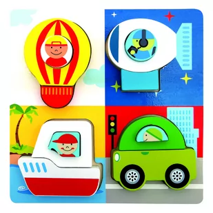 Bino Puzzle 3D - transport - Układanki dla dzieci - miniaturka - grafika 1