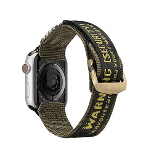Dux Ducis Strap (Outdoor  Version) pasek Apple Watch Ultra, SE, 8, 7, 6, 5, 4, 3, 2, 1 (49, 45, 44, 42  mm) nylonowa opaska bransoleta żółto-zielony - Akcesoria do smartwatchy - miniaturka - grafika 2