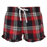 Piżamy damskie - Spodenki do spania dół od piżamy szorty w kratkę czerwone M - miniaturka - grafika 1