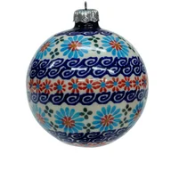 Bombki - Ceramiczna bombka duża Ceramika Bolesławiec - miniaturka - grafika 1