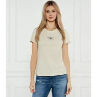 Koszulki i topy damskie - Calvin Klein Jeans T-shirt Slim Fit - miniaturka - grafika 1
