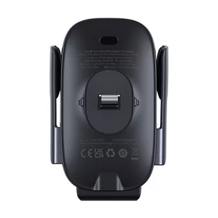 Baseus Uchwyt samochodowy z ładowarką MilkyWay Pro 15W (czarny) - Uchwyty samochodowe do telefonów - miniaturka - grafika 3