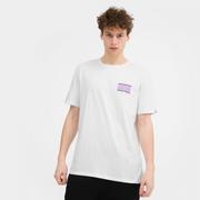Koszulki sportowe męskie - Męski t-shirt z nadrukiem QUIKSILVER Warped Frames - biały - miniaturka - grafika 1