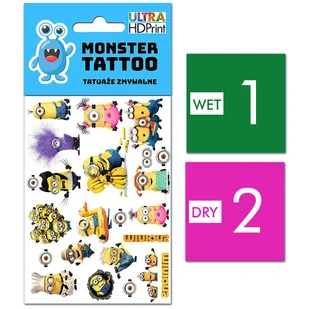 TATUAŻE ZMYWALNE DLA DZIECI MINIONKI WZORY ORYGINALNE - Zabawki kreatywne - miniaturka - grafika 1