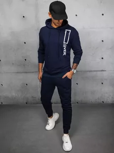 Dres męski granatowy Dstreet AX0682 - Dresy męskie - miniaturka - grafika 1