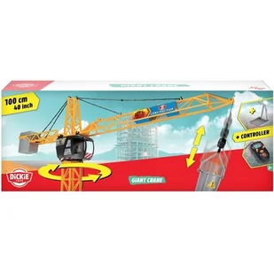 Dickie Toys Construction. Dźwig - żuraw gigant z dźwiękiem - Zabawki kreatywne - miniaturka - grafika 1