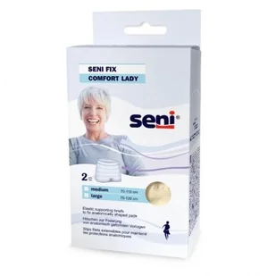 SENI Fix Comfort Lady Elastyczne majtki mocujące dla kobiet M beżowe, 2szt. - Bielizna lecznicza - miniaturka - grafika 1