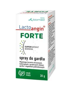 BIOMED KRAKÓW Lactoangin Forte spray do gardła 30 g |  OD 199 PLN! - Przeziębienie i grypa - miniaturka - grafika 1