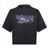 Koszulki i topy damskie - REEBOK - T-SHIRT DAMSKI- QUIRKLY TEE HM5917 koszulka czarna - miniaturka - grafika 1