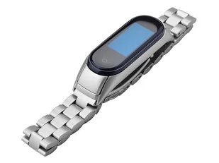 Bransoleta Alogy Stainless Steel do Xiaomi Mi Band 5 Srebrna + 5x Folia Alogy - Akcesoria do smartwatchy - miniaturka - grafika 5