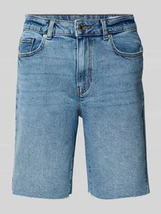 Szorty jeansowe o kroju regular fit z mieszanki bawełny model ‘CLEO’ - Spodenki damskie - miniaturka - grafika 1
