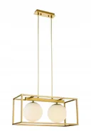 Lampy sufitowe - Lampa sufitowa wisząca Avelin 2, 2*E27, złota, Gtv - miniaturka - grafika 1