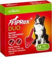 Artykuły przeciw pasożytom - Fiprex DUO Spot-on dla psów - M: 10-20 kg (2 pipety x 1,34 ml) - miniaturka - grafika 1